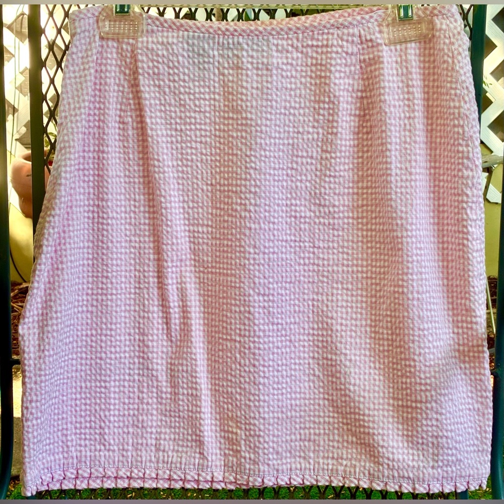 Vintage Willi Smith Pink and White Miniskirt